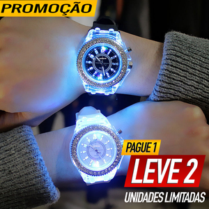 RELÓGIO UNISSEX LED FLASH TENDÊNCIA